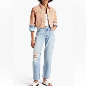 Triarchy distressed high rise jeans